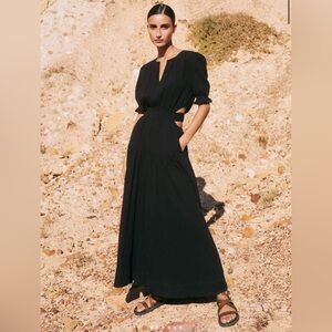 ME+EM Black Maxi Dress